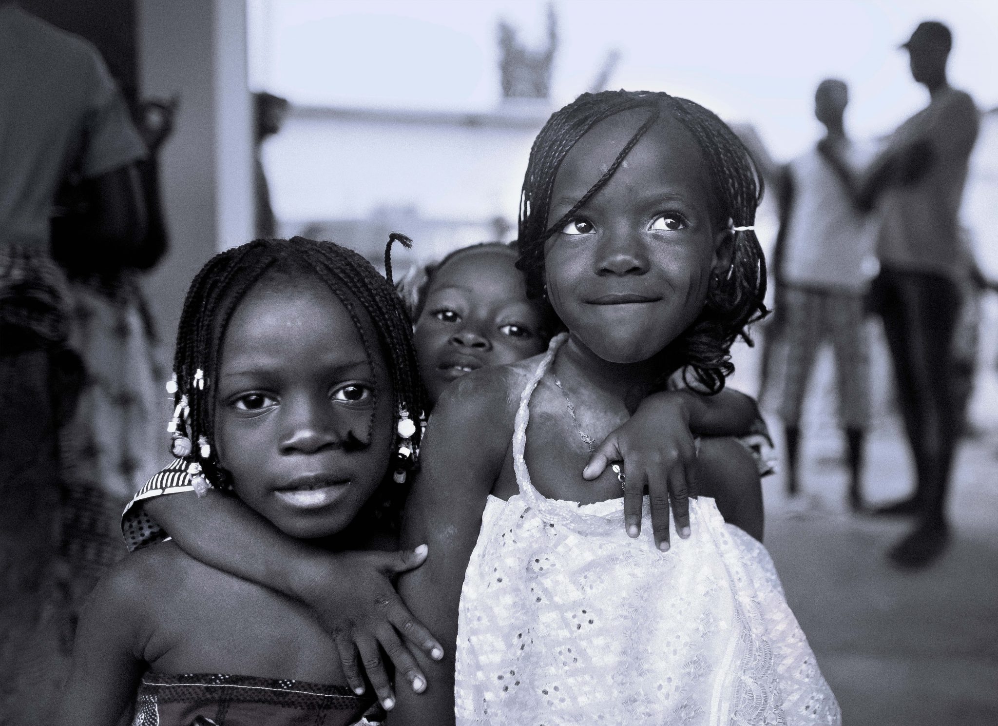 Three Little Girls in Benin